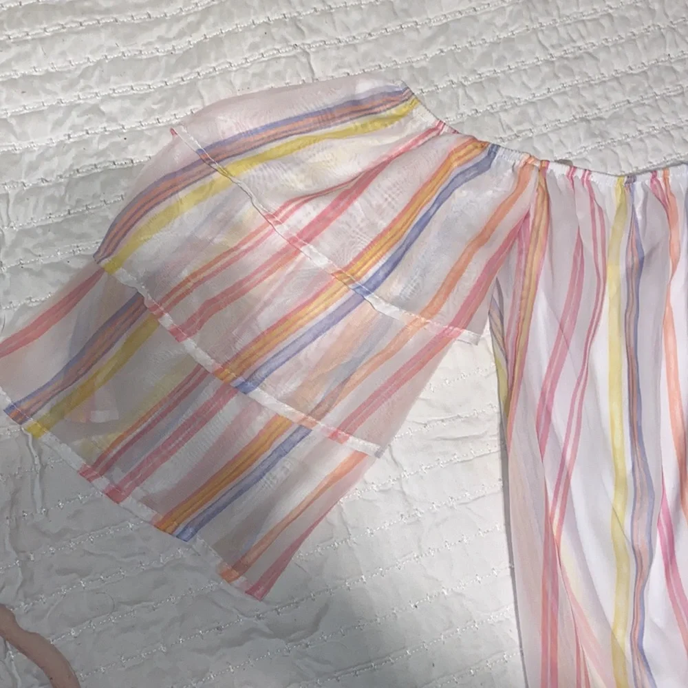 PASTEL RUFFLE TOP - Picture 4 of 8